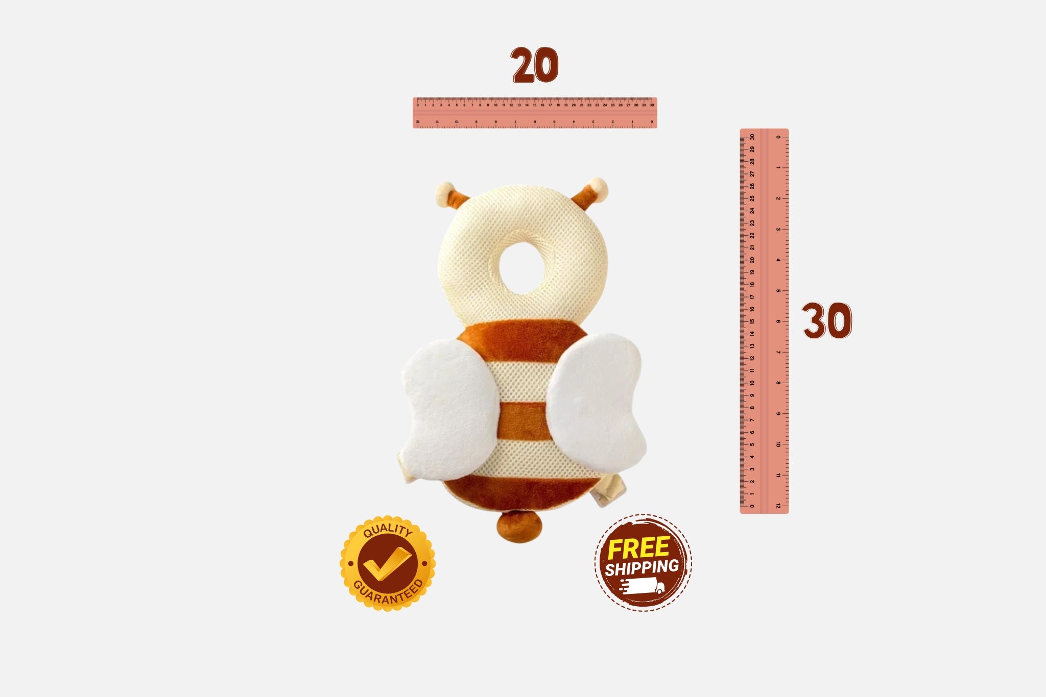 1-3T Toddler Baby Head Protector Safety Pad Cushion Back Prevent Injured Angel Bee Cartoon Security Pillows Protective Headgear