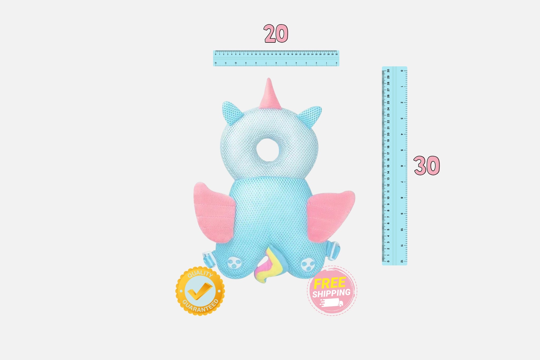 1-3T Toddler Baby Head Protector Safety Pad Cushion Back Prevent Injured Angel Bee Cartoon Security Pillows Protective Headgear