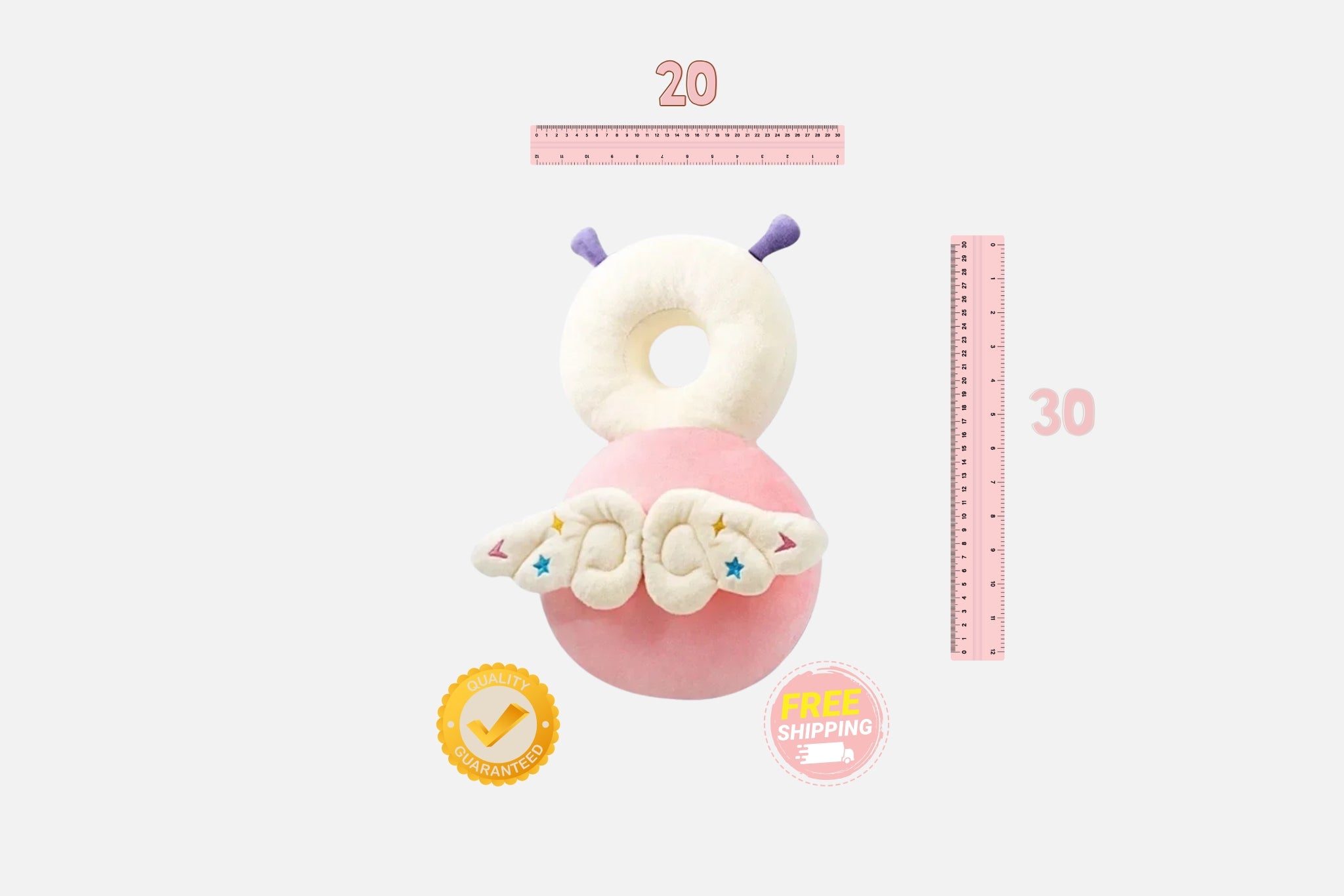 1-3T Toddler Baby Head Protector Safety Pad Cushion Back Prevent Injured Angel Bee Cartoon Security Pillows Protective Headgear