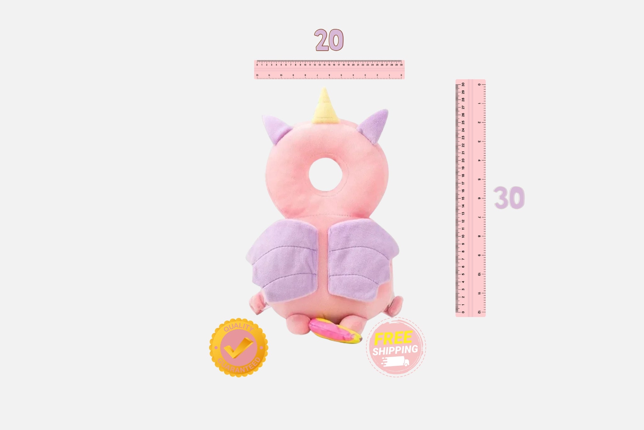1-3T Toddler Baby Head Protector Safety Pad Cushion Back Prevent Injured Angel Bee Cartoon Security Pillows Protective Headgear