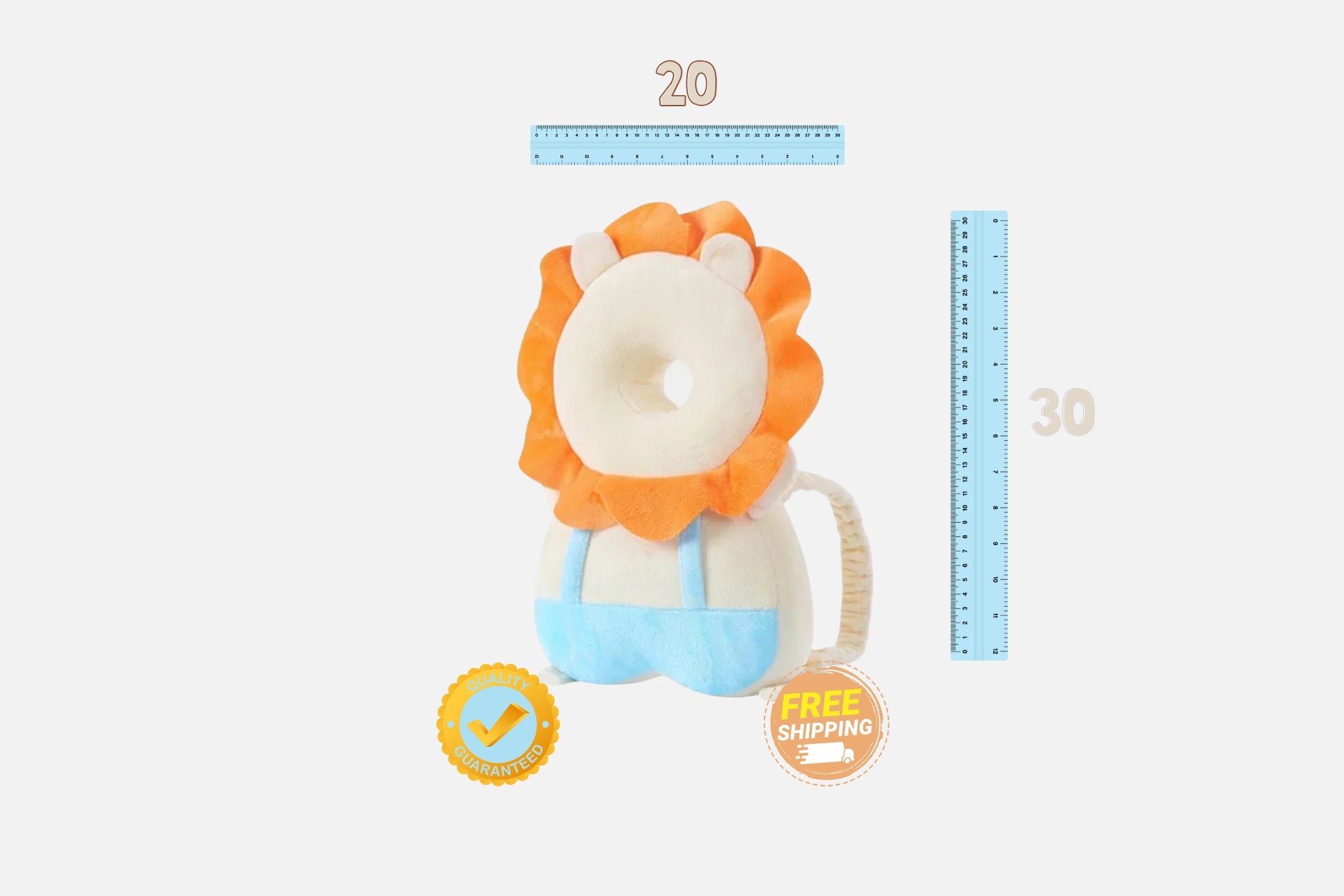 1-3T Toddler Baby Head Protector Safety Pad Cushion Back Prevent Injured Angel Bee Cartoon Security Pillows Protective Headgear